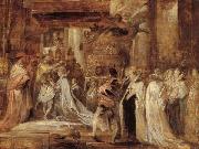 Peter Paul Rubens The Coronation of Marie de' Medici Sweden oil painting reproduction
